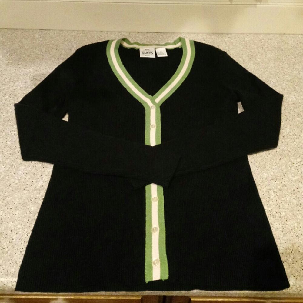 Vintage B MOSS Blue Cardigan Size M